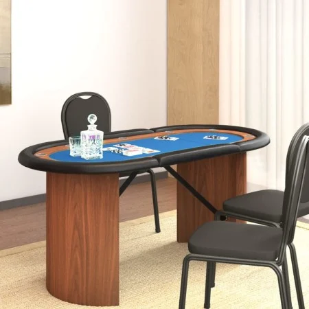 Mesa de póquer para 10 jugadores azul 160x80x75 cm de vidaXL, Mesas de juego y de póquer - Ref: Foro24-80409, Precio: 177,86 ...