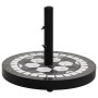 Schwarz-weißer runder Schirmständer 12 kg von vidaXL, Schirmständer - Ref: Foro24-362223, Preis: 79,06 €, Rabatt: %