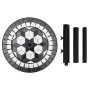 Schwarz-weißer runder Schirmständer 12 kg von vidaXL, Schirmständer - Ref: Foro24-362223, Preis: 79,06 €, Rabatt: %