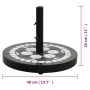 Base de sombrilla redonda negro y blanco 12 kg de vidaXL, Bases para sombrillas - Ref: Foro24-362223, Precio: 77,63 €, Descue...