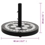 Schwarz-weißer runder Schirmständer 12 kg von vidaXL, Schirmständer - Ref: Foro24-362223, Preis: 79,06 €, Rabatt: %