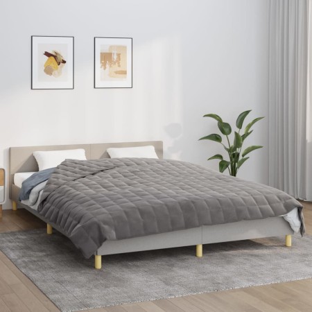 Manta con peso tela gris 220x230 cm 11 kg de vidaXL, Mantas - Ref: Foro24-3154843, Precio: 74,86 €, Descuento: %