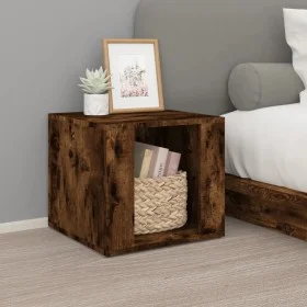 Nachttisch aus geräuchertem Eichensperrholz, 41 x 40 x 36 cm von vidaXL, Nachttische - Ref: Foro24-816549, Preis: 30,56 €, Ra...