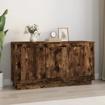 Sideboard aus geräuchertem Eichensperrholz, 102 x 35 x 55 cm von vidaXL, Sideboards - Ref: Foro24-831890, Preis: 95,60 €, Rab...