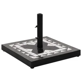 Black and white square umbrella base 12 kg by vidaXL, Umbrella bases - Ref: Foro24-362224, Price: 73,01 €, Discount: %