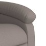 Sillón reclinable de masaje eléctrico tela gris taupe