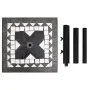 Black and white square umbrella base 12 kg by vidaXL, Umbrella bases - Ref: Foro24-362224, Price: 73,01 €, Discount: %