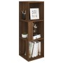 Oak brown plywood corner furniture 33x33x100 cm by vidaXL, Lockers and storage cabinets - Ref: Foro24-825830, Price: 48,25 €,...