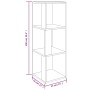 Oak brown plywood corner furniture 33x33x100 cm by vidaXL, Lockers and storage cabinets - Ref: Foro24-825830, Price: 48,25 €,...