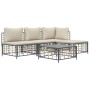 Gartenmöbel-Set 5-teilig, Kissen anthrazit, PE-Rattan von vidaXL, Outdoor-Sofas - Ref: Foro24-3186732, Preis: 367,90 €, Rabat...