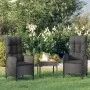 3-piece garden furniture set and black synthetic rattan cushions by vidaXL, Garden sets - Ref: Foro24-319908, Price: 214,42 €...