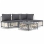 Gartenmöbel-Set 5-teilig, Kissen anthrazit, PE-Rattan von vidaXL, Outdoor-Sofas - Ref: Foro24-3186733, Preis: 367,37 €, Rabat...