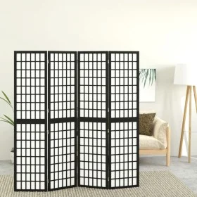Folding screen with 4 panels black Japanese style 160x170 cm by vidaXL, Room dividers - Ref: Foro24-352080, Price: 151,15 €, ...