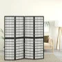 Folding screen with 4 panels black Japanese style 160x170 cm by vidaXL, Room dividers - Ref: Foro24-352080, Price: 151,15 €, ...