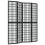 Folding screen with 4 panels black Japanese style 160x170 cm by vidaXL, Room dividers - Ref: Foro24-352080, Price: 151,15 €, ...