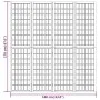 Folding screen with 4 panels black Japanese style 160x170 cm by vidaXL, Room dividers - Ref: Foro24-352080, Price: 151,15 €, ...