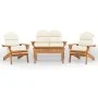 Adirondack Gartenmöbel-Set 4-teilig aus Akazienholz von vidaXL, Gartensets - Ref: Foro24-3152131, Preis: 559,44 €, Rabatt: %