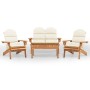 Adirondack Gartenmöbel-Set 4-teilig aus Akazienholz von vidaXL, Gartensets - Ref: Foro24-3152131, Preis: 517,18 €, Rabatt: %