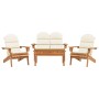 Adirondack Gartenmöbel-Set 4-teilig aus Akazienholz von vidaXL, Gartensets - Ref: Foro24-3152131, Preis: 517,18 €, Rabatt: %