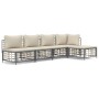 Gartenmöbel-Set 5-teilig, Kissen anthrazit, PE-Rattan von vidaXL, Outdoor-Sofas - Ref: Foro24-3186734, Preis: 390,45 €, Rabat...