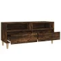 TV-Möbel Sperrholz Räuchereiche 100x34,5x44,5cm von vidaXL, TV-Möbel - Ref: Foro24-831898, Preis: 66,22 €, Rabatt: %
