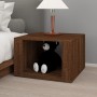 Mesita de noche madera contrachapada marrón roble 57x55x36 cm de vidaXL, Mesitas de noche - Ref: Foro24-816559, Precio: 36,36...