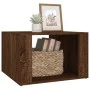 Mesita de noche madera contrachapada marrón roble 57x55x36 cm de vidaXL, Mesitas de noche - Ref: Foro24-816559, Precio: 35,96...