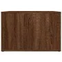 Mesita de noche madera contrachapada marrón roble 57x55x36 cm de vidaXL, Mesitas de noche - Ref: Foro24-816559, Precio: 35,96...