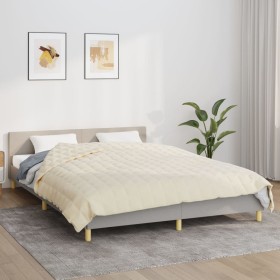 Gewichtsdecke aus hellcremefarbenem Stoff, 220 x 230 cm, 15 kg von vidaXL, Decken - Ref: Foro24-3154881, Preis: 82,53 €, Raba...