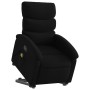 Sillón de masaje eléctrico reclinable elevable tela negro