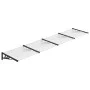 Marquesina puerta policarbonato negro y transparente 396x90 cm de vidaXL, Toldos - Ref: Foro24-153689, Precio: 127,24 €, Desc...