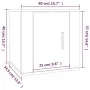 Mueble para TV de pared gris hormigón 40x34,5x40 cm de vidaXL, Muebles TV - Ref: Foro24-816648, Precio: 23,58 €, Descuento: %