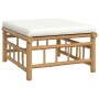 Garden furniture set 9 pieces bamboo and cream white cushions by vidaXL, Garden sets - Ref: Foro24-3155196, Price: 1,00 €, Di...