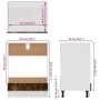 Ofenschrank aus geräuchertem Eichenholz, 60 x 46 x 81,5 cm von vidaXL, Küchenschränke - Ref: Foro24-825834, Preis: 55,83 €, R...