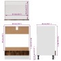 Ofenschrank aus geräuchertem Eichenholz, 60 x 46 x 81,5 cm von vidaXL, Küchenschränke - Ref: Foro24-825834, Preis: 58,72 €, R...