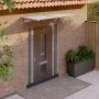 Gray and transparent polycarbonate door canopy 199x90 cm by vidaXL, Awnings - Ref: Foro24-153692, Price: 81,78 €, Discount: %
