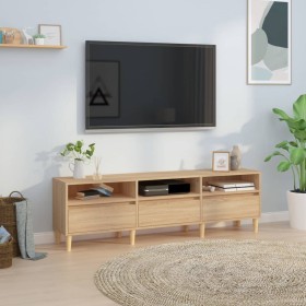 Mueble de TV madera contrachapada roble Sonoma 150x30x44,5 cm