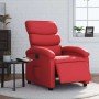 Sillón reclinable eléctrico de cuero sintético rojo en Sillones | Comprar online en Foro24