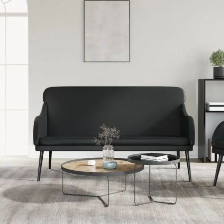 Black synthetic leather bench 110x76x80 cm by vidaXL, Banks - Ref: Foro24-351430, Price: 153,28 €, Discount: %