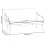 Black synthetic leather bench 110x76x80 cm by vidaXL, Banks - Ref: Foro24-351430, Price: 153,28 €, Discount: %