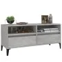 Mueble de TV madera contrachapada gris hormigón 100x34,5x44,5cm de vidaXL, Muebles TV - Ref: Foro24-831905, Precio: 57,23 €, ...