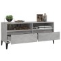 TV-Schrank aus betongrauem Sperrholz, 100 x 34,5 x 44,5 cm von vidaXL, TV-Möbel - Ref: Foro24-831905, Preis: 57,83 €, Rabatt: %