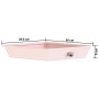 Carrito de almacenaje portátil 10 cajones plástico ombre rosa
