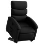 Sillón reclinable elevable cuero artificial negro