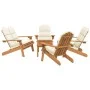 Juego de muebles de jardín Adirondack 5 piezas madera acacia de vidaXL, Conjuntos de jardín - Ref: Foro24-3152137, Precio: 70...