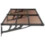 Schwarzes Polycarbonat-Türvordach 199 x 90 cm von vidaXL, Markisen - Ref: Foro24-153699, Preis: 73,92 €, Rabatt: %