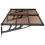 Schwarzes Polycarbonat-Türvordach 199 x 90 cm von vidaXL, Markisen - Ref: Foro24-153699, Preis: 75,27 €, Rabatt: %