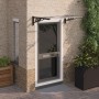 Black and transparent polycarbonate door canopy 122x90 cm by vidaXL, Awnings - Ref: Foro24-153683, Price: 53,31 €, Discount: %