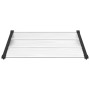 Türvordach aus schwarzem und transparentem Polycarbonat 122x90 cm von vidaXL, Markisen - Ref: Foro24-153683, Preis: 53,31 €, ...