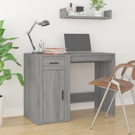Sonoma gray plywood desk 100x49x75 cm by vidaXL, Desks - Ref: Foro24-816790, Price: 97,49 €, Discount: %